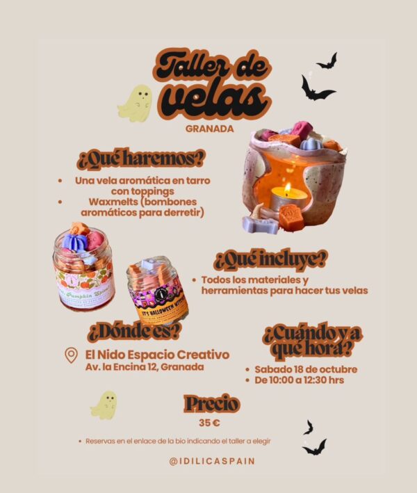 TALLER CREA tu vela 18 octubre - Imagen 2